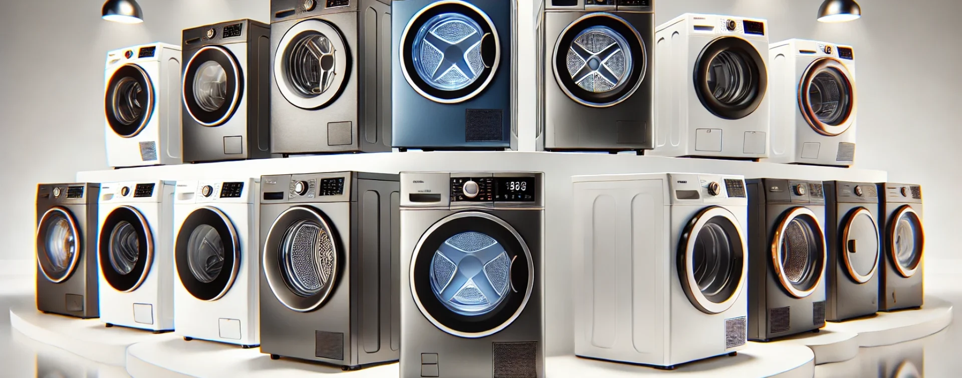 DALL·E 2024-10-28 16.19.14 - A high-quality image showcasing a selection of top 10 clothes dryers. Display a variety of modern clothes dryer units with sleek designs, different si